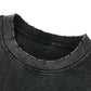 Streetwear Unisex Snow Washed Frayed Hem Tank Top